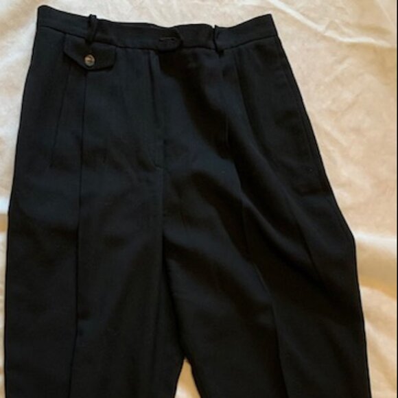 Vtg Liz Claiborne Collection women's100% Wool fully lined pants Size 14P 90's - Picture 2 of 6